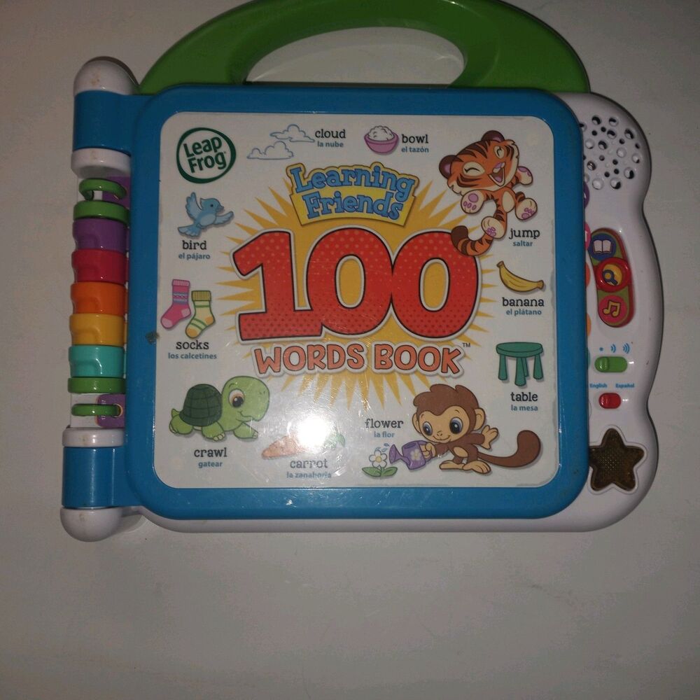 Leap Frog Learning Friends 100 Words Book Electronic Talking Educational Toy